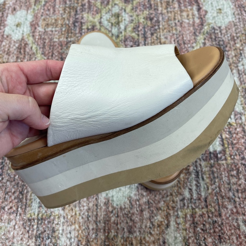 Paloma Barceló High Standards Flatform Sandals Size 37 - Picture 4 of 10